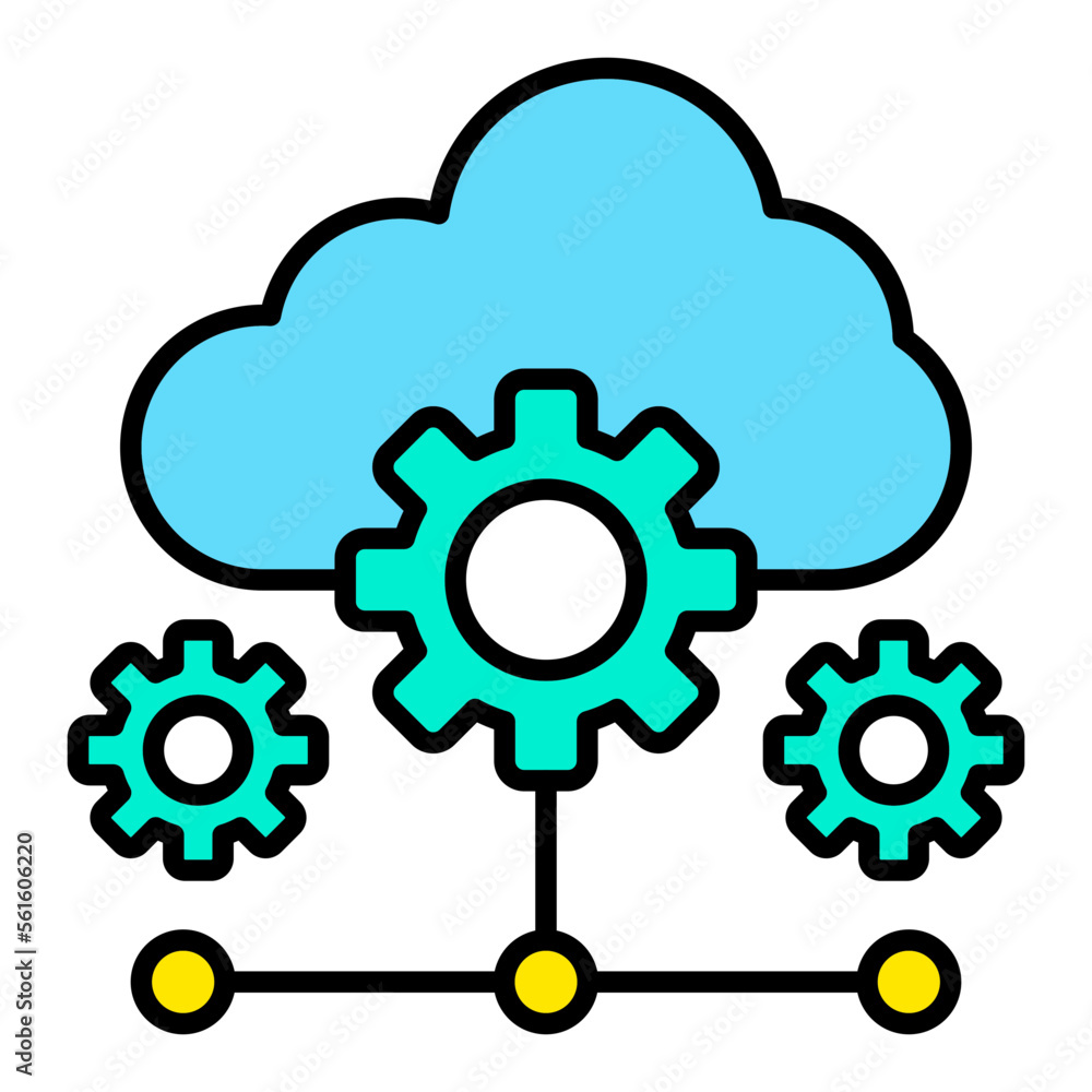 Saas Filled Line Icon Saas Filled Line Icon
