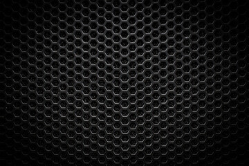 Black Honeycomb Abstract Background