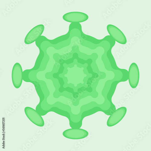 Virus molecule. Bacterium. Coronavirus. Vector illustration