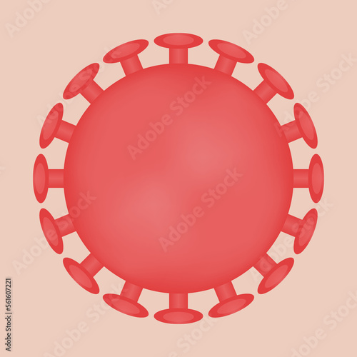 Virus molecule. Bacterium. Coronavirus. Vector illustration