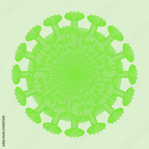 Virus molecule. Bacterium. Coronavirus. Vector illustration