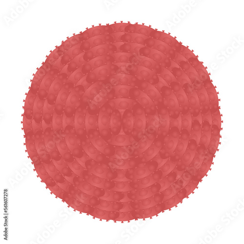 Obraz na płótnie Virus molecule. Bacterium. Coronavirus. Vector illustration w salonie