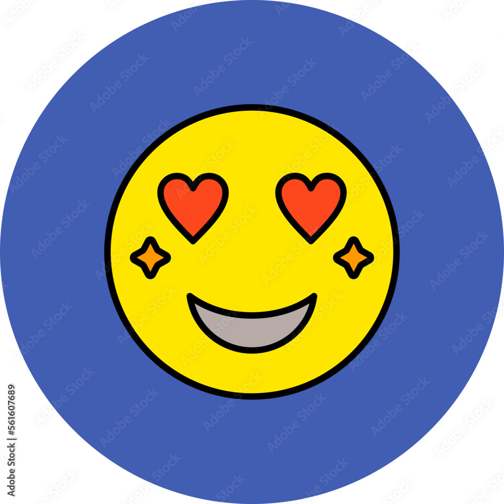 Emoticon Multicolor Circle Filled Line Icon Emoticon Multicolor Circle Filled Line Icon