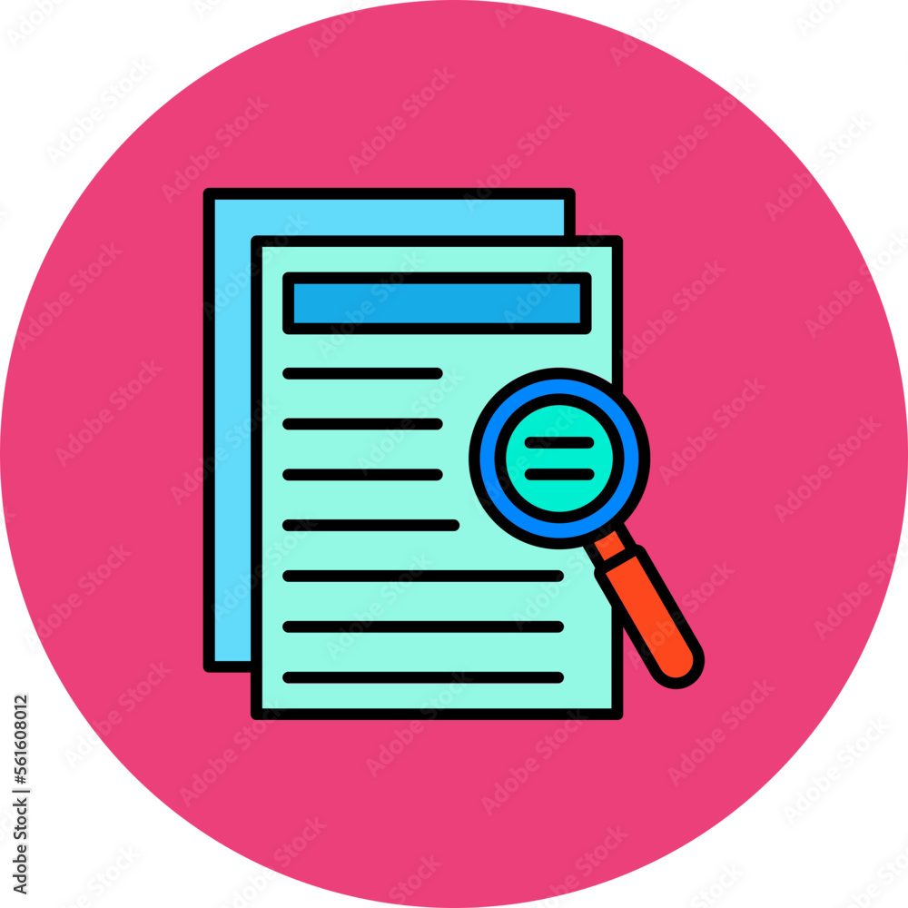 Investigation Multicolor Circle Filled Line Icon Investigation Multicolor Circle Filled Line Icon