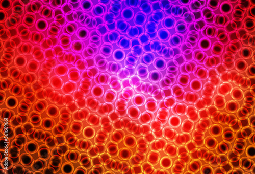 Dark Pink, Red vector texture with disks.