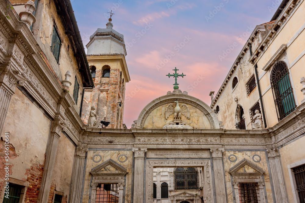 Scuola Grande di San Giovanni Evangelista (one of the oldest schools) in Venice, Italy