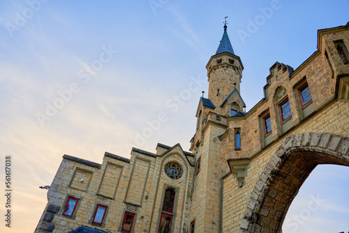 Das in Baden Württemberg (Deutschland) liegende Hohenzollernschloss in Sigmaringen, Burgfried photo