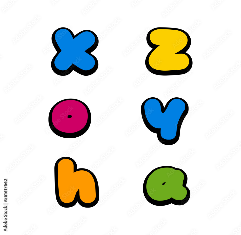 bubble lettering logo vector icon bubble lettering logo vector icon