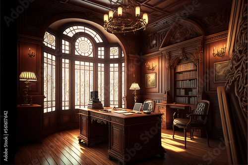 Old office with luxury furniture © rupinder