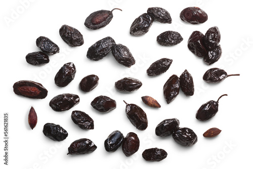 Fotografie Dried Cured Throubes Thasos Olives (fruits of Olea europaea)