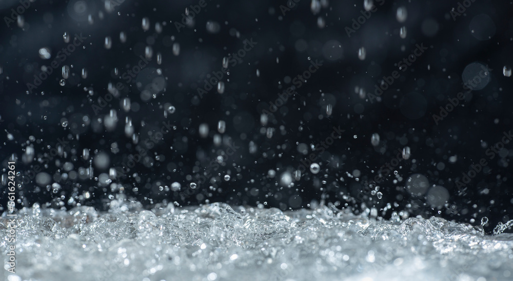 Macro photography of rain on a black background. Abstract background. Macro photography of rain on a black background. Abstract background.