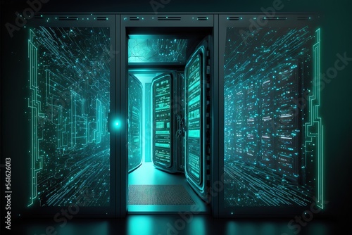Hi-tech tunnel with databas...