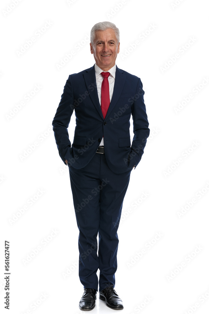 old businessman putting his hands in pockets old businessman putting his hands in pockets