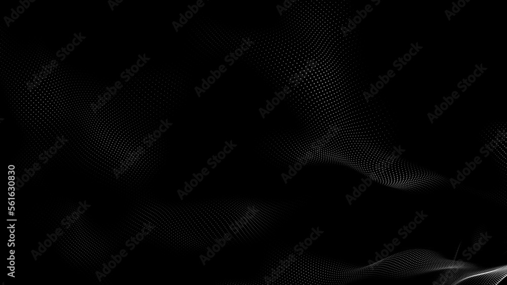 Dot white black wave technology texture background. Abstract big data digital concept. 3d rendering. Dot white black wave technology texture background. Abstract big data digital concept. 3d rendering.
