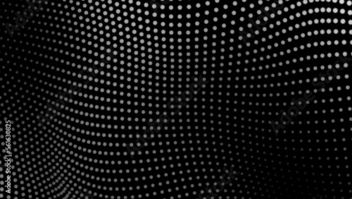 Wallpaper Mural Dot white black wave technology texture background. Abstract big data digital concept. 3d rendering. Torontodigital.ca