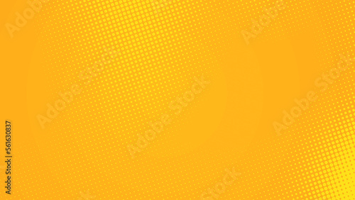 Dots halftone yellow orange color pattern gradient texture background.