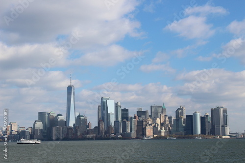 Manhattan view from Liberty Island 
