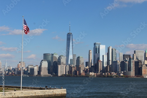 Manhattan view from Liberty Island in 2022