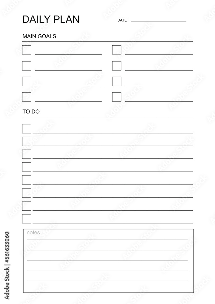 Daily planner. Planner for every day. Schedule for day. Daily calendar Daily planner. Planner for every day. Schedule for day. Daily calendar