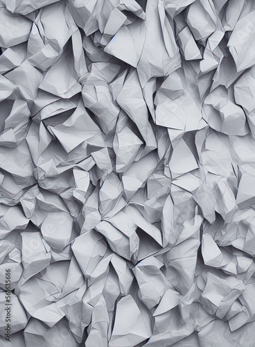 Crumpled paper background. Crumpled paper. IA technology