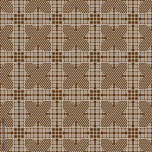 Seamless abstract pattern with repeating geometric elements.