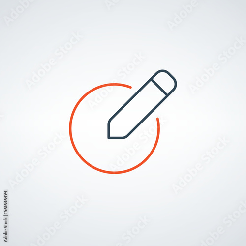 Linear Pen in circle button...
