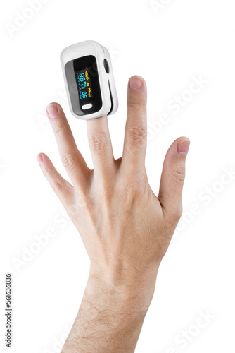 Oximeter on a finger