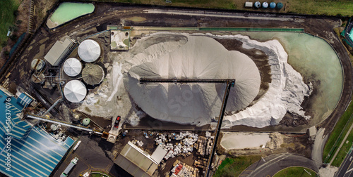 industrial factory aerial 