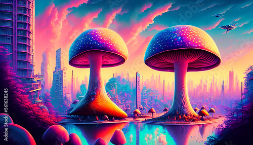 Giant Mushrooms landscape