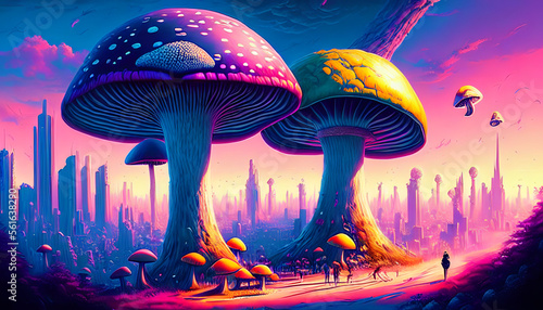 Giant Mushrooms landscape