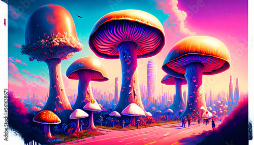 Giant Mushrooms landscape © Francisco