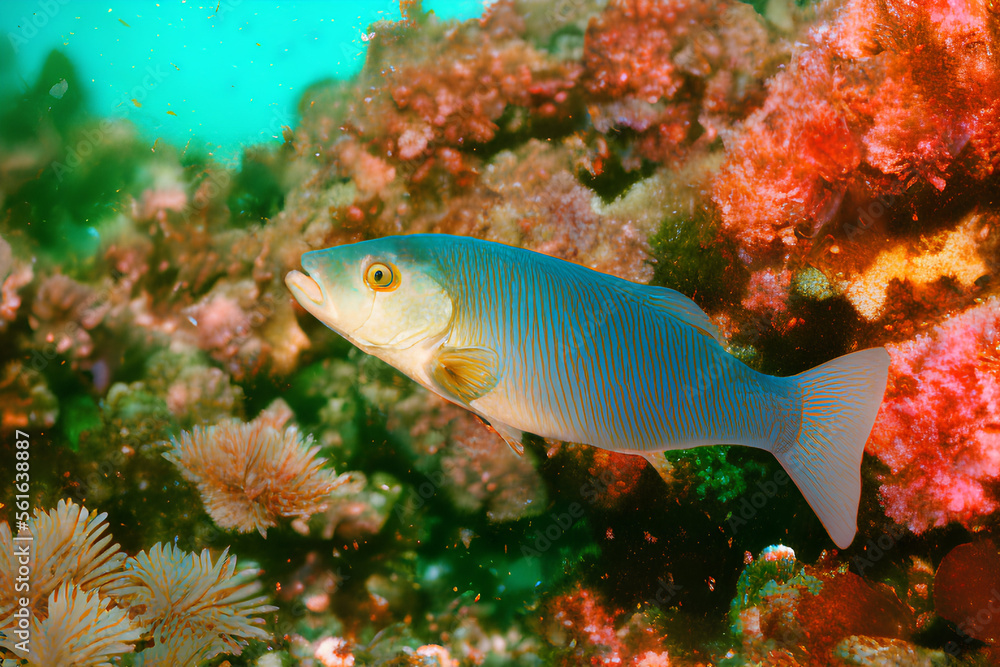 a fish in a crystal clear water a fish in a crystal clear water