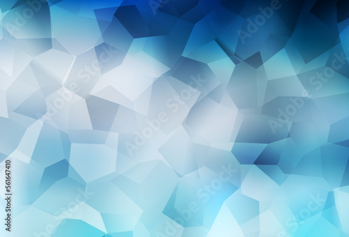 Light BLUE vector background with abstract shapes.