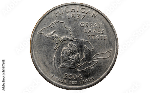 Michigan State Quarter, 50 state Quarters, great lakes state 1837 - 2004