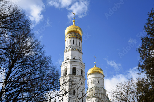 Moscow Kremlin architecture. Popular landmark.