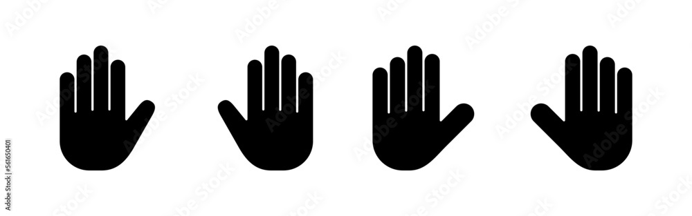 Hand icon vector for web and mobile app. hand sign and symbol. hand gesture Hand icon vector for web and mobile app. hand sign and symbol. hand gesture