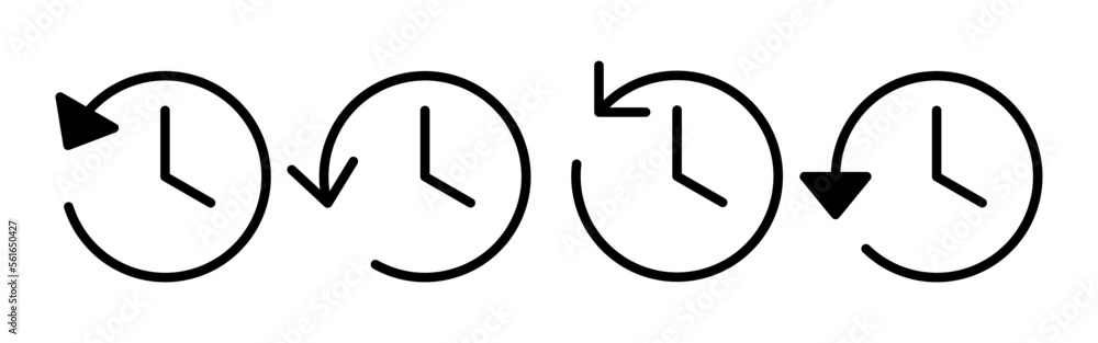 History icon vector for web and mobile app. recent event history sign and symbol History icon vector for web and mobile app. recent event history sign and symbol