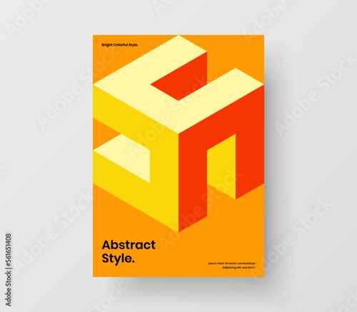 Premium geometric pattern cover concept. Minimalistic poster design vector layout.