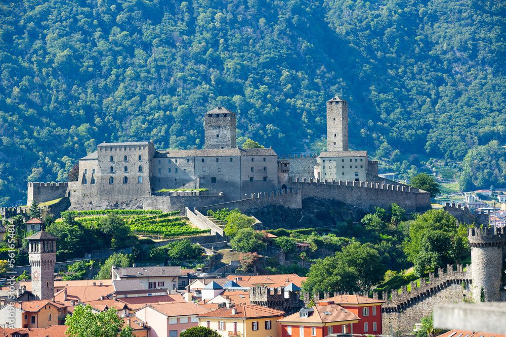Castles of Bellinzona are group of fortifications located around the town of Bellinzona, the capital of the Swiss canton of Ticino