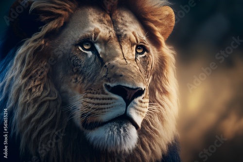 Lion in the nature, Lion, Safari, Generative AI © Melih