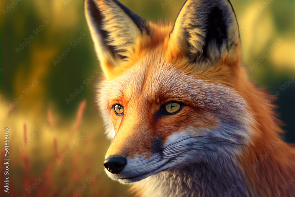 red fox portrait