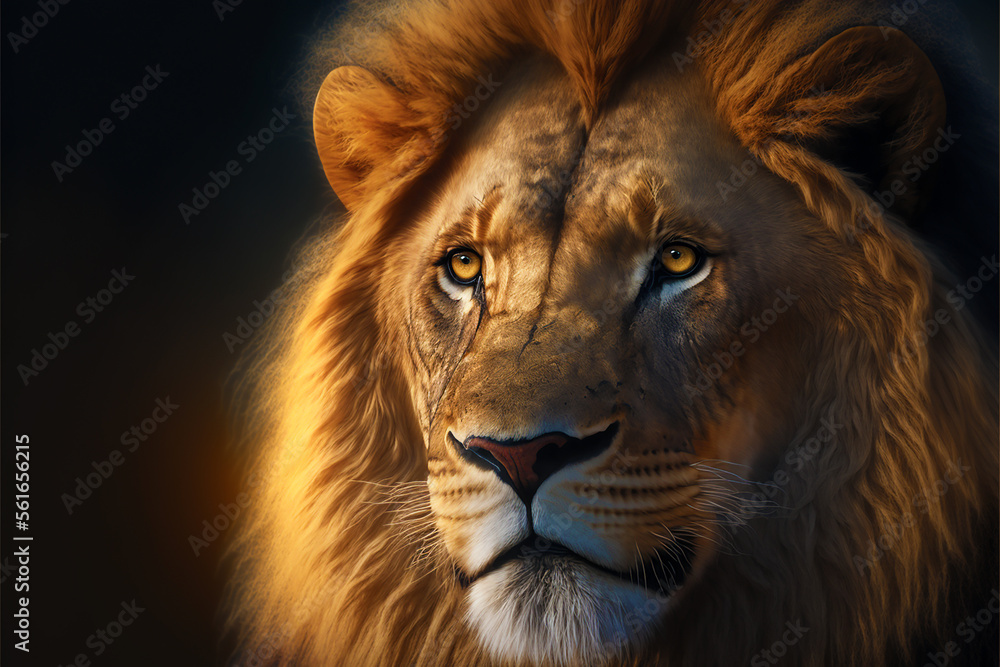 close up of a lion close up of a lion