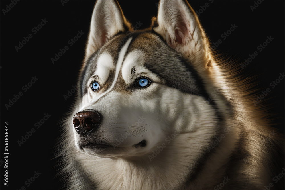 siberian husky dog