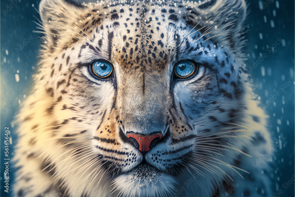 Fototapeta premium portrait of a leopard