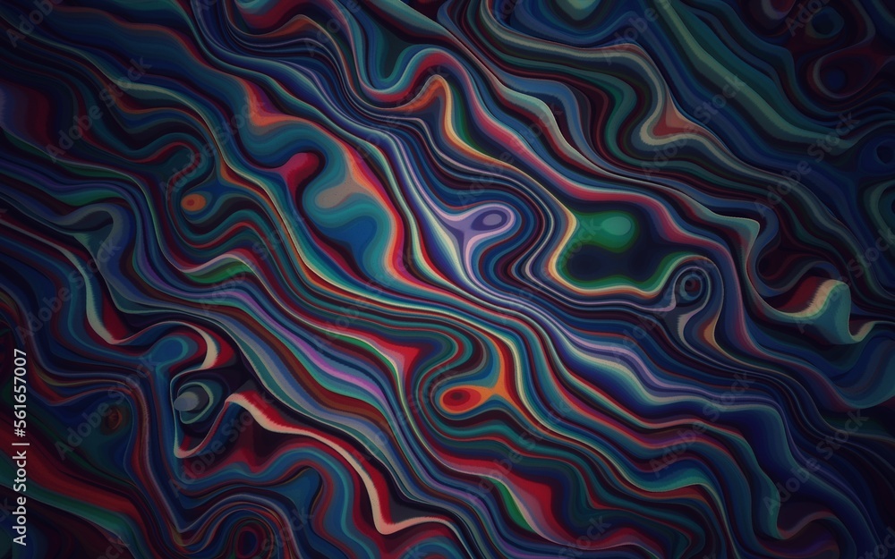 Artistic and classic 3D abstract background of colorful flowing liquid or wave patterns with vignette effect. Art painting of wave pattern. Retro and vintage design. Artistic and classic 3D abstract background of colorful flowing liquid or wave patterns with vignette effect. Art painting of wave pattern. Retro and vintage design.