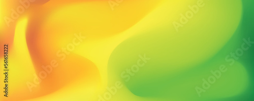 abstract flow back green and yellow colors