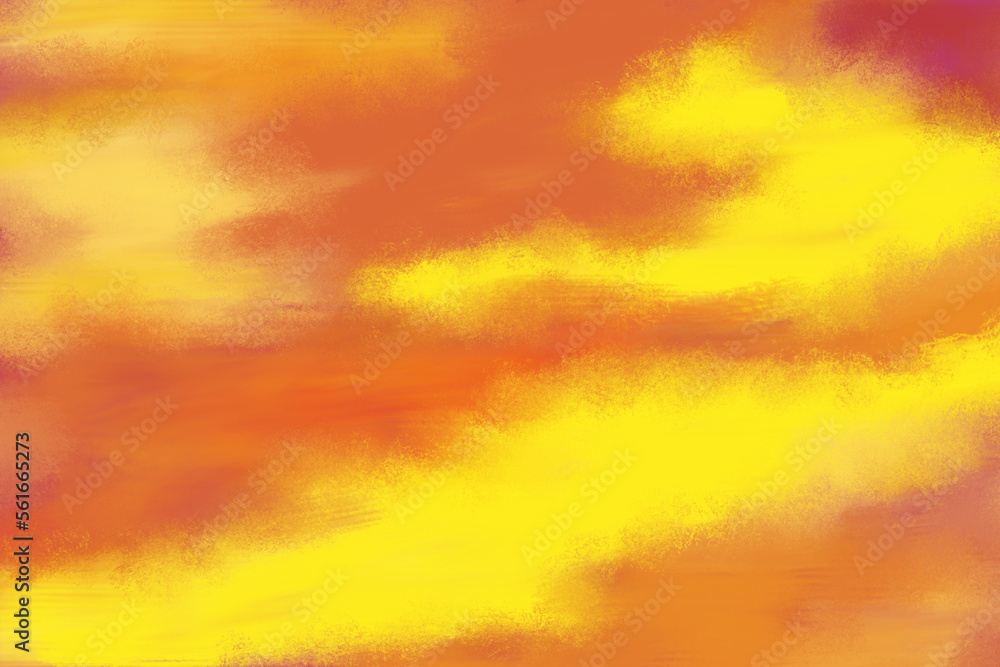abstract yellow, orange, and purple background with clouds