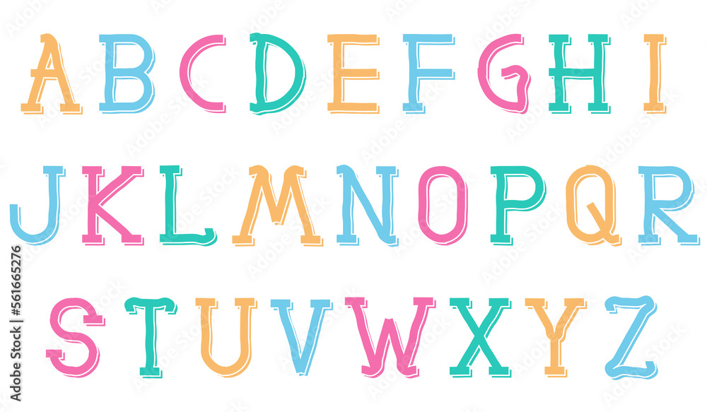 Minimal shadow 3D typography, Abstract digital alphabet font. Creative vector illustration