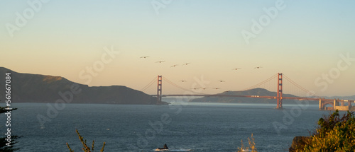 Canvas Print Golden Gate Bridge and Marin Headlands