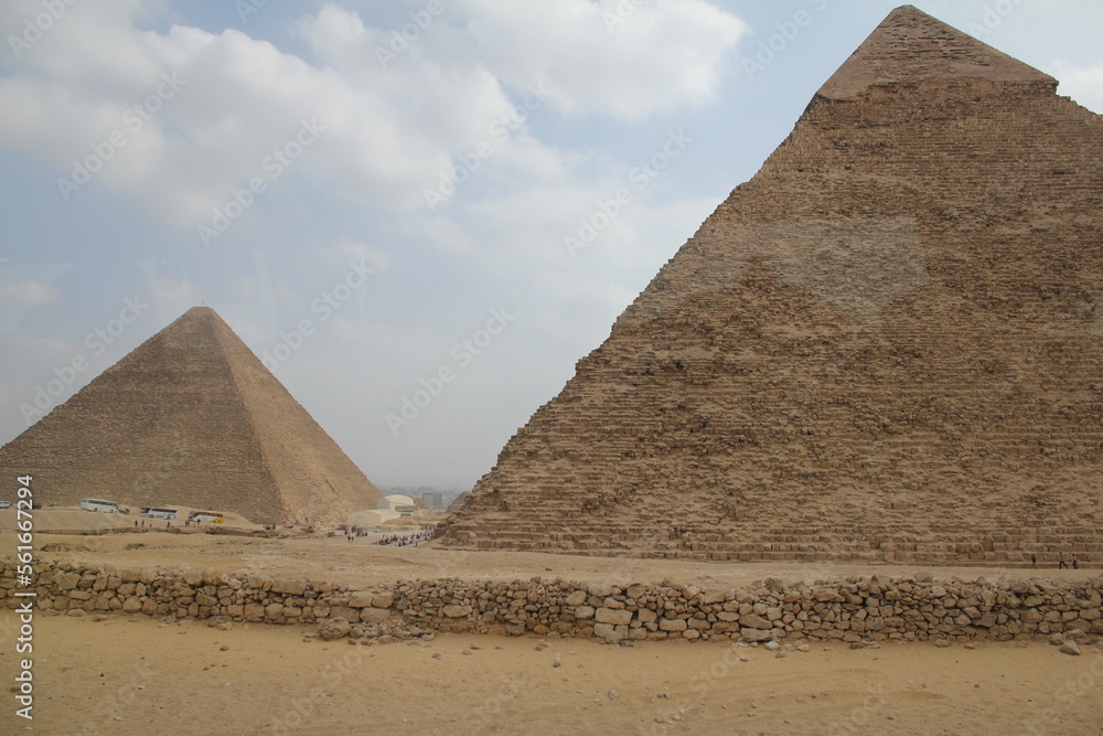 The pyramids of the Giza Plateau, Cairo, Egypt The pyramids of the Giza Plateau, Cairo, Egypt